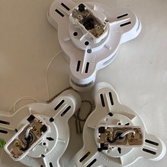 3灯　ペンダントライト ナツメ球 ソケット付 天井直付 3個セットの画像