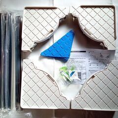 未使用 洗濯機台 移動式洗濯機パン 洗濯機かさ上げ 隠しキャスター付き 防振パッド付きの画像