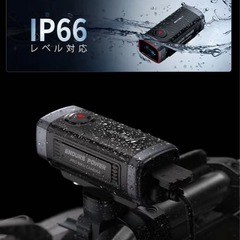 バイク⭐️ドライブレコーダー 200万画素 自転車両用 スマホ連携 充電式の画像