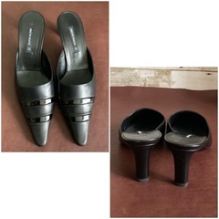 ブルーノマリ【24㎝位】ミュール☆クリーニングお手入れ済み1418の画像