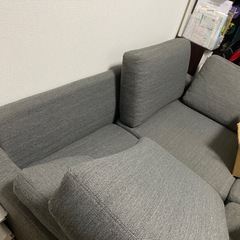 ☆取引決定商品☆定価約10万円！ アルモニア　　ソファー　グレー　オットマン2個付きの画像