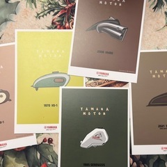 ヤマハ発動機　70周年　オリジナルポストカードセットの画像