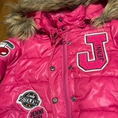 ダウン100サイズ　ダウンジャケット　フード取り外し可能　ジェニィの画像