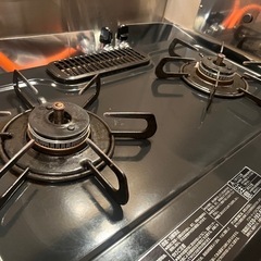 【取引中】ガスコンロ グリル 二口 2口コンロの画像