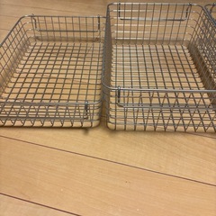 無印良品 ワイヤーバスケット3つの画像