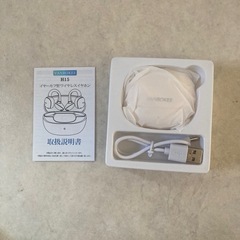 イヤーカフ型 イヤホン Bluetooth ワイヤレスイヤホン 白　ホワイトの画像