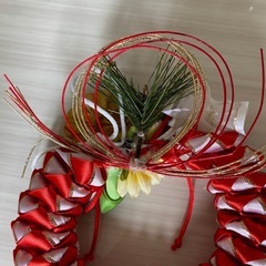 リース　お正月飾り　しめ縄　ハワイアンリボンレイの画像