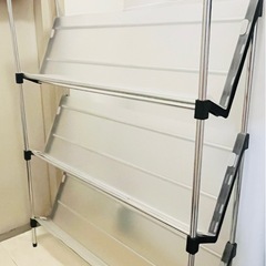 4段 シューズラック／靴収納／0円の画像