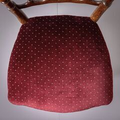 アンティーク ナポレオンチェア / モケット生地の画像