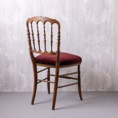 アンティーク ナポレオンチェア / モケット生地の画像