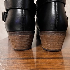 未使用品　ing（イング） 銀座ワシントン ing  カジュアルショートブーツ（ブラック） 25㎝の画像