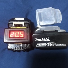 ⑤マキタ18v、純正バッテリーBL1860B、中古美品、２個の画像