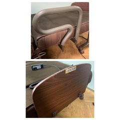 【まだまだ活躍してくれると思います！】アテックス　電動リクライニング　折りたたみベッドの画像