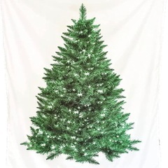 【新品未使用】クリスマスツリー タペストリー 壁掛け 90cm×73cmの画像