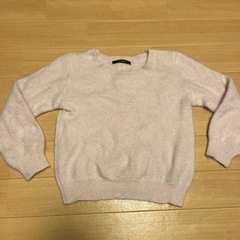 ビジュー付きアンゴラ混ニットの画像