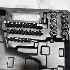 電動ドライバー 電動ドリル 3000mAh大容量バッテリー DIY グレー  正逆転切り替え セットの画像