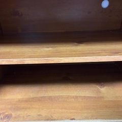 【12/28まで】TVボード＆収納棚3点セット・ばら売り相談可能 ｜レトロ木製｜3600円の画像