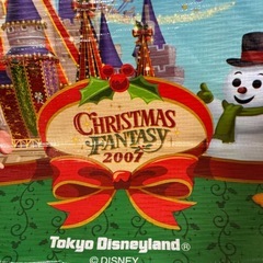 東京ディズニーランド 2007 クリスマスファンタジー ショッピングバッグの画像