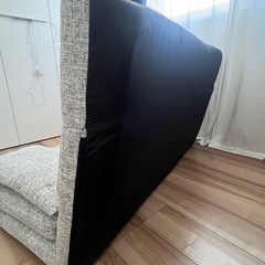 ［幅130］3way ソファーベッド リクライニング 2人掛け コンパクト ローソファ ハイバック ソファベッド 座椅子 折りたたみの画像