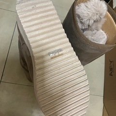 フェイクムートンロングブーツ モカの画像