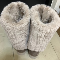 フェイクムートンロングブーツ モカの画像