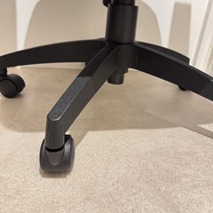 ニトリ ワークチェア グリッジ PVC BKの画像