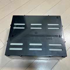 イーサプライ パーツボックス 2個セット 壁掛け 収納 小物 パーツ 工具 鍵 スタッキング ミニコンテナ プラスチック 引き出し6つ 幅30cm 奥行10cm EEX-BXKA01X2の画像