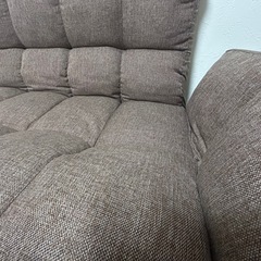 2人掛けソファ　グレージュ　の画像