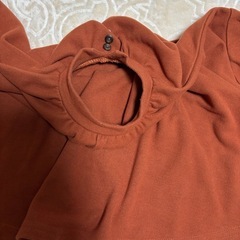 ベビー服 キムラタン トップス チュニック モックネック テラコッタ 80の画像