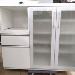 邪魔なので超激安　定価5万円　ニトリ　高級　食器棚　キッチンカウンター　電子レンジ　オーブントースター　炊飯器　棚　家電ラックの画像