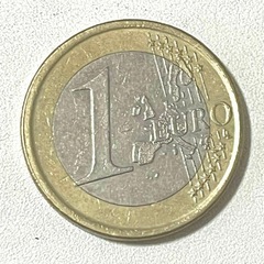 2001年　スペイン　1ユーロ　硬貨　海外 国王　ファン・カルロス　1世の画像