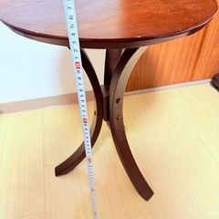 サイドテーブル　ダークブラウン　焦茶の画像