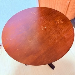 サイドテーブル　ダークブラウン　焦茶の画像