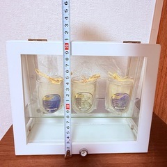 コレクション　ミニフィギュアケース アクセサリーボックス　ガラスキャビネット　2段の画像