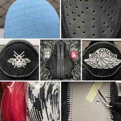 Nike Air Jordan 1 Low ブラックファントムの画像