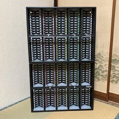 中古　Cassette City　カセットシティ　　カセットテープ　100本収納　2つセット　カセットラック　昭和レトロ　の画像