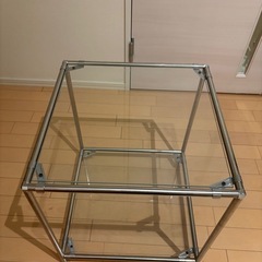 ガラスサイドテーブルの画像
