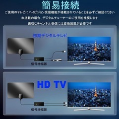 室内アンテナ 最強600KM受信範囲 360度全方位受信 HDTV 高性能の画像