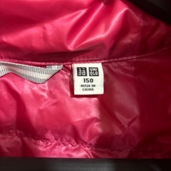 ユニクロ160サイズダウンジャケットの画像