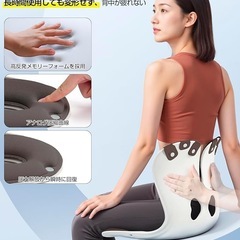 姿勢矯正 椅子 骨盤矯正 姿勢サポートチェア 座椅子 腰が痛くならないの画像