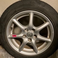4本セット　エスティマ純正　スタッドレス付きホイールの画像