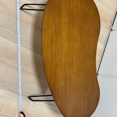 木製　ローテーブル　折り畳みテーブル　小型の画像