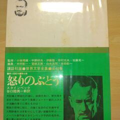 『怒りのぶどう』スタインベック　講談社の画像