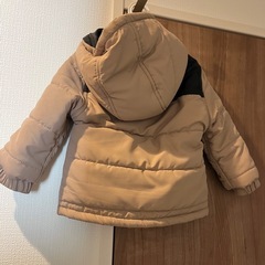 【美品】フード付きダウン　90サイズの画像