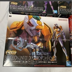 エヴァンゲリオン プラモデル 4箱 新品未開封 RG バンダイ 初号機 零号機 陽電子砲 Mark.06の画像