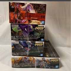 エヴァンゲリオン プラモデル 4箱 新品未開封 RG バンダイ 初号機 零号機 陽電子砲 Mark.06の画像