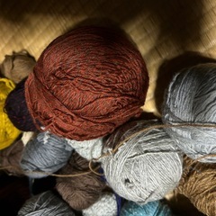 編み物　毛糸の画像