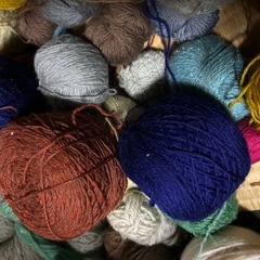 編み物　毛糸の画像