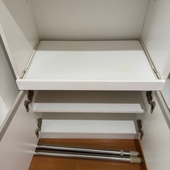 決まりました【無料】ニトリ キッチンカウンター（白）の画像