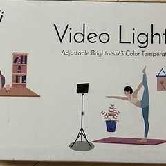 撮影用ライト ACアダプター付き LEDビデオライト 写真スタジオ用 三色調光の画像